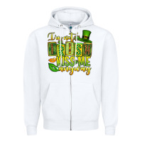 St. Patrick's I Am Not Irish Kiss Me Anyway Zipper Hoodie | Teevron