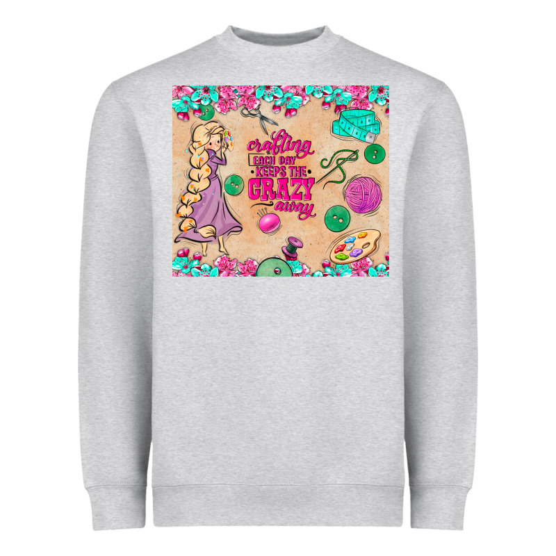 Sewing Crafting Each Day Keeps The Crazy Away Heavyweight Sweatshirt by TumblerDesignByShophia | Teevron