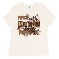 Bone made with melanin always poppin Ladies Tee - MaliasSmallBusiness