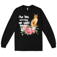 Black Cat Maine coon gift kidding kitten meow pussycat Long Sleeve Tee - Bettercallsaul