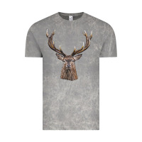 Cloud Rock elk deer head Vintage Tee - LillyAllenDesigns