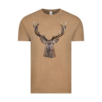 Vintage Coffee elk deer head Vintage Tee - LillyAllenDesigns