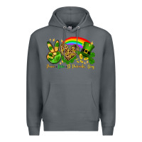 Rock Peace love St. Patrick's Day Premium Hoodie - OliviaCreatesArt