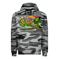 Slate Camo Peace love St. Patrick's Day Premium Hoodie - OliviaCreatesArt