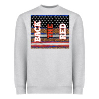 Heather Grey America back the red Heavyweight Sweatshirt - TumblerDesignByShophia