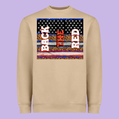 America Back The Red Heavyweight Sweatshirt Designed By Tumblerdesignbyshophia