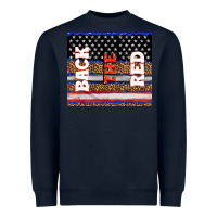 Navy America back the red Heavyweight Sweatshirt - TumblerDesignByShophia