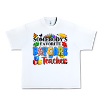 White somebody's favorite daycare teacher Urban Heavy Tee - Artiststas