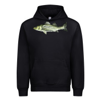 Black Striped Bass Urban Hoodie - LillyAllenDesigns