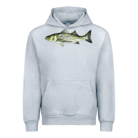 Heather Grey Striped Bass Urban Hoodie - LillyAllenDesigns