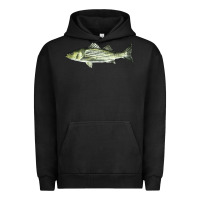 Pigment Black Striped Bass Urban Hoodie - LillyAllenDesigns