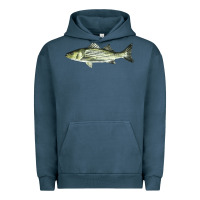 Pigment Midnight Navy Striped Bass Urban Hoodie - LillyAllenDesigns