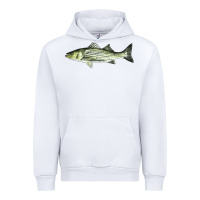 White Striped Bass Urban Hoodie - LillyAllenDesigns