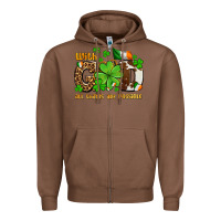 Chestnut with god all things are possible Zipper Hoodie - OliviaCreatesArt