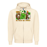 Sandshell with god all things are possible Zipper Hoodie - OliviaCreatesArt
