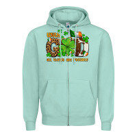 Seafoam with god all things are possible Zipper Hoodie - OliviaCreatesArt
