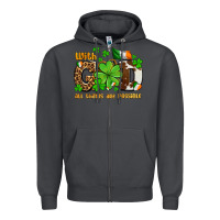Smoke with god all things are possible Zipper Hoodie - OliviaCreatesArt