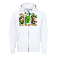 White with god all things are possible Zipper Hoodie - OliviaCreatesArt