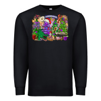 Black christmas louisiana mardi gras trees Premium Sweatshirt - FaDigitalArtStudio