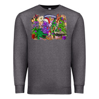 Charcoal Heather christmas louisiana mardi gras trees Premium Sweatshirt - FaDigitalArtStudio