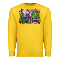 Lemon christmas louisiana mardi gras trees Premium Sweatshirt - FaDigitalArtStudio