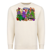 Sandshell christmas louisiana mardi gras trees Premium Sweatshirt - FaDigitalArtStudio