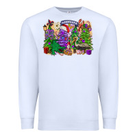 White christmas louisiana mardi gras trees Premium Sweatshirt - FaDigitalArtStudio