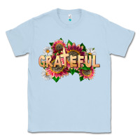 Dusty Blue Grateful Religious Classic Tee - LillyAllenDesigns