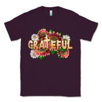 Plum Grateful Religious Classic Tee - LillyAllenDesigns