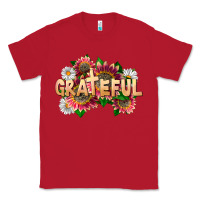Red Grateful Religious Classic Tee - LillyAllenDesigns