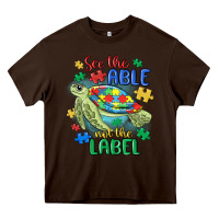 Chocolate Brown see the able not the label Heavy Core Tee - MaliasSmallBusiness