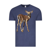 Vintage Denim white tailed fawn deer Vintage Tee - LillyAllenDesigns