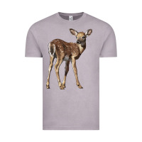 Vintage Zinc white tailed fawn deer Vintage Tee - LillyAllenDesigns