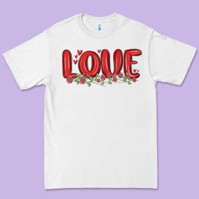 Love Valentine S Day Premium Tee Designed By Maliassmallbusiness