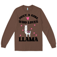 Chestnut Llama Just A Girl Who Loves Llamas Long Sleeve Tee - Bettercallsaul