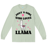 Matcha Llama Just A Girl Who Loves Llamas Long Sleeve Tee - Bettercallsaul