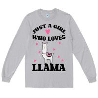 Moon Dust Llama Just A Girl Who Loves Llamas Long Sleeve Tee - Bettercallsaul