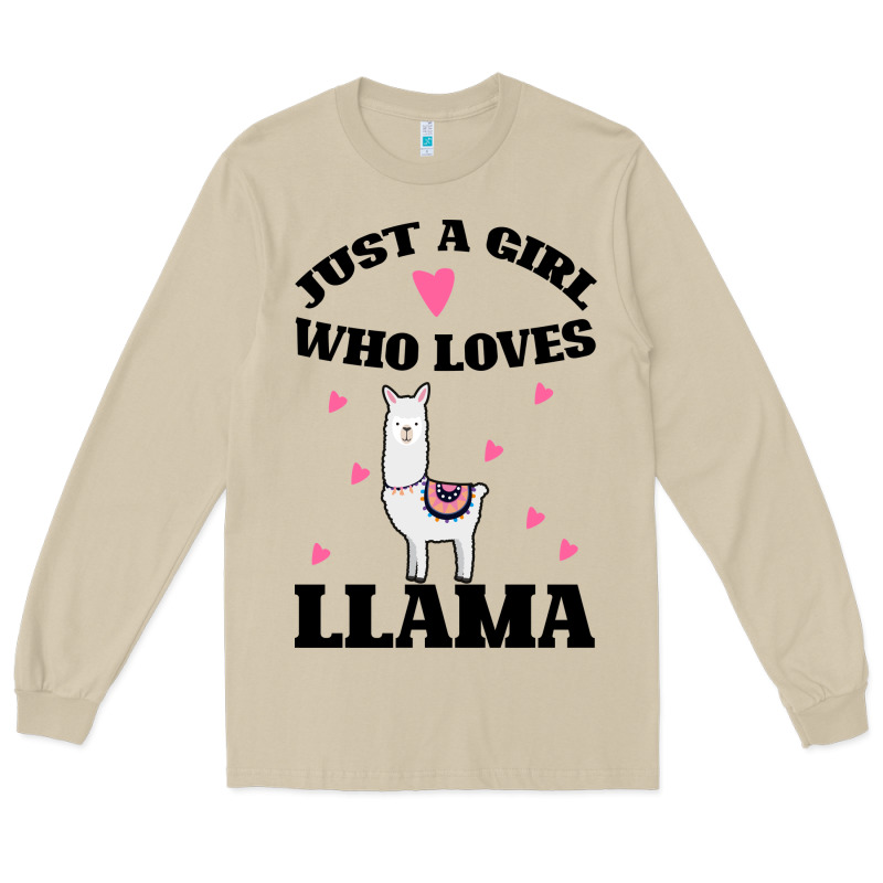 Llama Just A Girl Who Loves Llamas Long Sleeve Tee by Bettercallsaul | Teevron