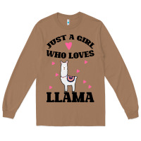 Toasted Coconut Llama Just A Girl Who Loves Llamas Long Sleeve Tee - Bettercallsaul