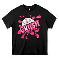 Black crush breast cancer Heavy Core Tee - MaliasSmallBusiness