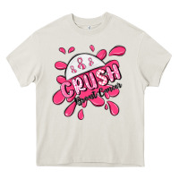 Cream crush breast cancer Heavy Core Tee - MaliasSmallBusiness