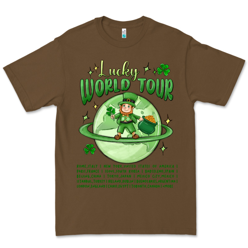 Lucky World Tour St. Patrick's Day Premium Tee by MaliasSmallBusiness | Teevron