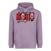Lavender Xoxo Love Heavyweight Hoodie - FaDigitalArtStudio