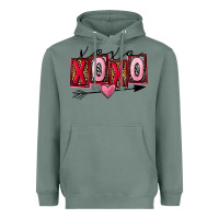 Sage Xoxo Love Heavyweight Hoodie - FaDigitalArtStudio