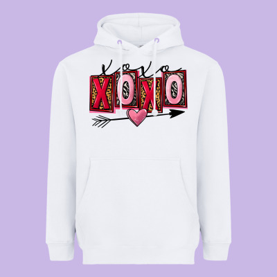 Xoxo Love Heavyweight Hoodie Designed By Fadigitalartstudio