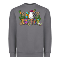 Storm Happy Easter with cowboy Easter Day Heavyweight Sweatshirt - HowdyJamesFarm