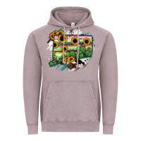 Vintage Zinc Connecticut State Map Vintage Hoodie - RanaPortraitStore