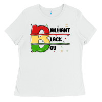 White black boy Ladies Tee - MaliasSmallBusiness