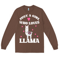 Chestnut Llama Just A Girl Who Loves Llamas Long Sleeve Tee - Bettercallsaul