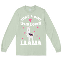 Matcha Llama Just A Girl Who Loves Llamas Long Sleeve Tee - Bettercallsaul